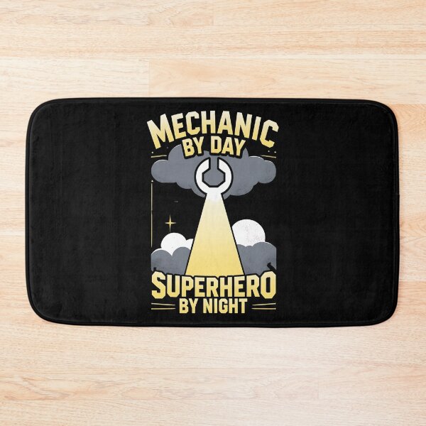 Item preview, Mechanic By Day, Superhero By Night Auto Mechanic Joke designed and sold by DomTeesHaven.