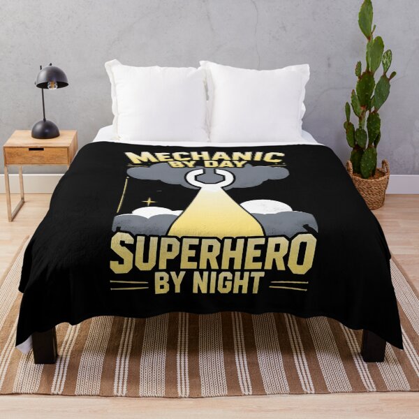 Item preview, Mechanic By Day, Superhero By Night Auto Mechanic Joke designed and sold by DomTeesHaven.