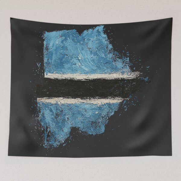 Item preview, Painted Botswana flag designed and sold by ilakz.