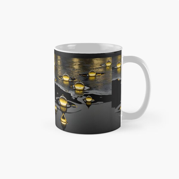 Item preview, Gold Watercolor Drops on Black | Exclusive | HD  designed and sold by MagneticArts23.