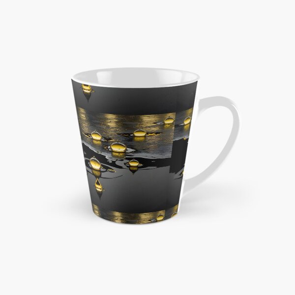 Item preview, Gold Watercolor Drops on Black | Exclusive | HD  designed and sold by MagneticArts23.