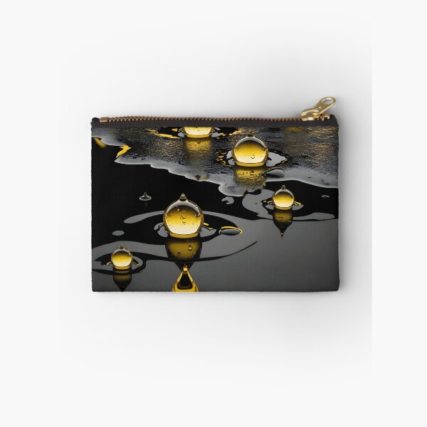 Item preview, Gold Watercolor Drops on Black | Exclusive | HD  designed and sold by MagneticArts23.