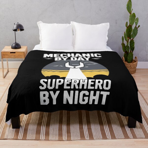 Item preview, Mechanic By Day, Superhero By Night Auto Mechanic Joke designed and sold by DomTeesHaven.