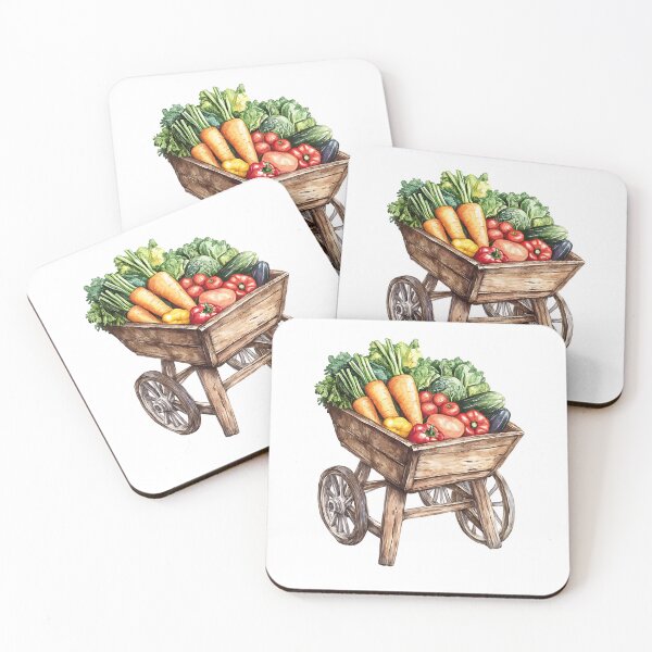 Item preview, Farmcore Aesthetic: Wheelbarrow of Vegetables designed and sold by bapupa.