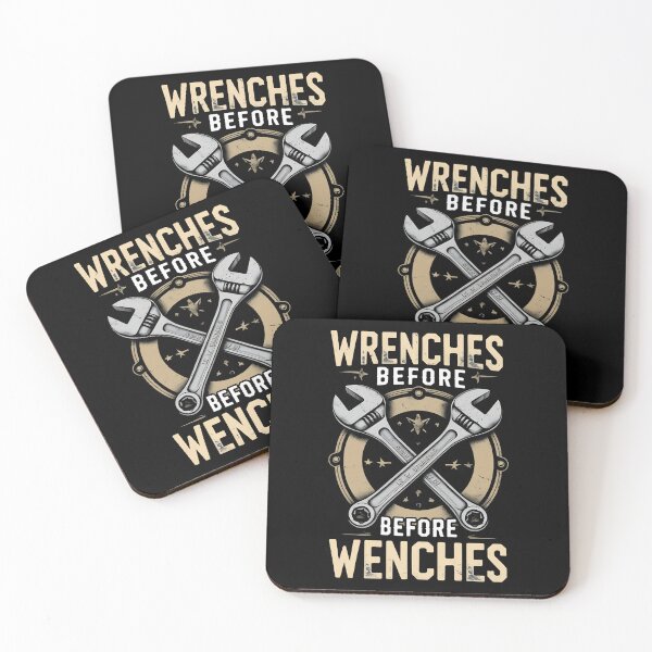 Item preview, Wrenches Before Wenches Auto Mechanic Joke designed and sold by DomTeesHaven.