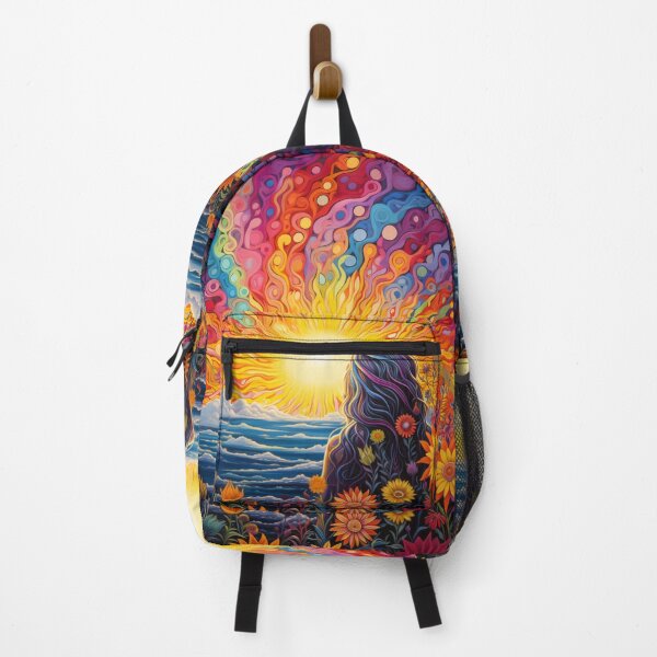 Item preview, Psychedelic Trippy Hippy Algeapunk Nature Illustration Art designed and sold by GrinGalore.