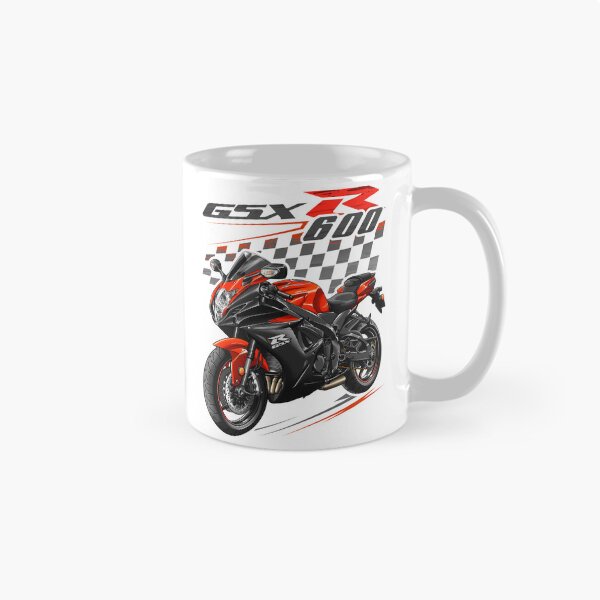 Item preview, Suzuki GSXR 600 2022 (Glass Blaze Orange & Glass Sparkle Black) for Motorcycle Riders designed and sold by MotoApparelHub.