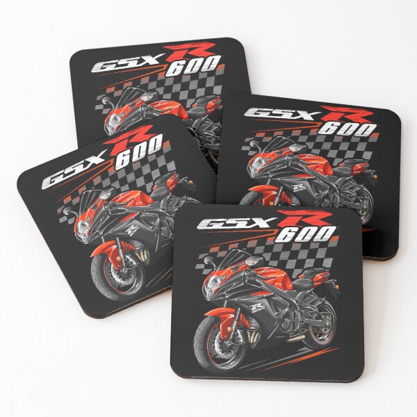 Item preview, Suzuki GSXR 600 2022 (Glass Blaze Orange & Glass Sparkle Black) for Motorcycle Riders designed and sold by MotoApparelHub.