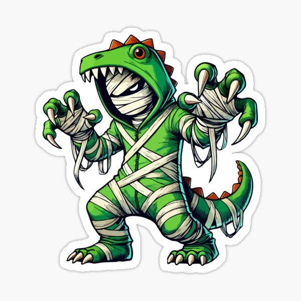 Item preview, Mummy Wearing Dinosaur Costume Halloween Cosplay T-Rex designed and sold by Artistoos.