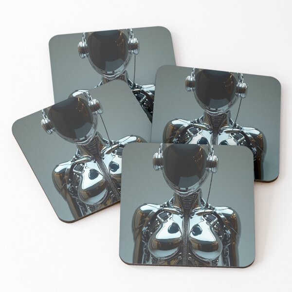 Item preview, Alius - Cyborg - Feminin Erotic Robot - Chrome - Futuristic - 11 designed and sold by SentientGallery.