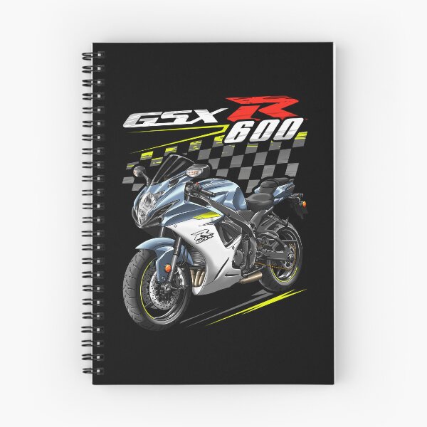 Item preview, Suzuki GSXR 600 2022 (Glass Matte Mechanical Gray & Pearl Brilliant White) for Motorcycle Riders designed and sold by MotoApparelHub.