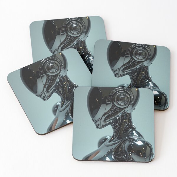 Item preview, Alius - Cyborg - Feminin Erotic Robot - Chrome - Futuristic - 12 designed and sold by SentientGallery.