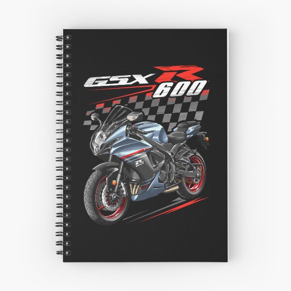 Item preview, Suzuki GSXR 600 2023 (Glass Sparkle Black & Glass Matte Mechanical Gray) for Motorcycle Riders designed and sold by MotoApparelHub.