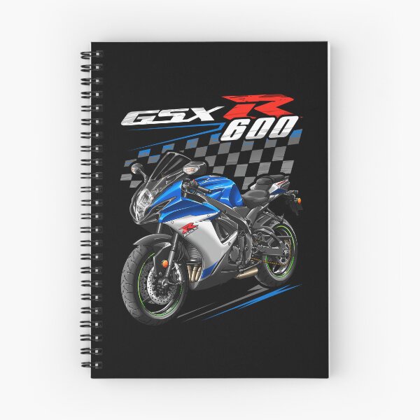 Item preview, Suzuki GSXR 600 2023 (Metallic Triton Blue & Metallic Mystic Silver) for Motorcycle Riders designed and sold by MotoApparelHub.