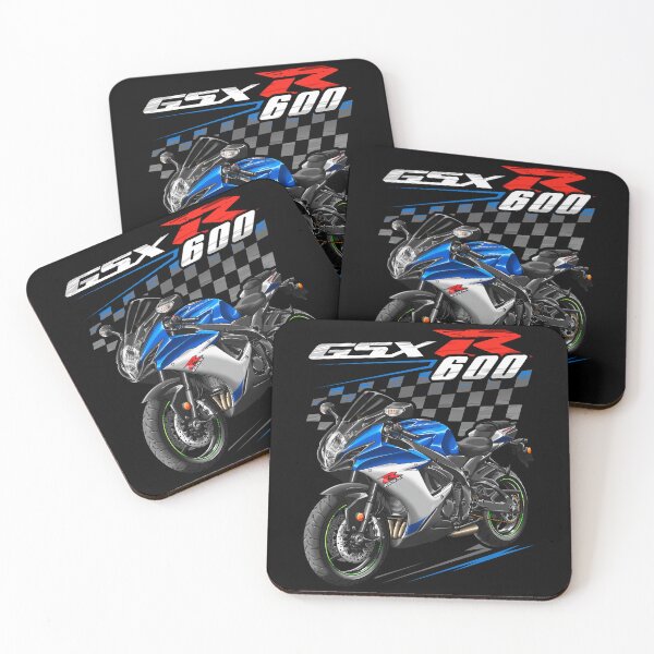 Item preview, Suzuki GSXR 600 2023 (Metallic Triton Blue & Metallic Mystic Silver) for Motorcycle Riders designed and sold by MotoApparelHub.
