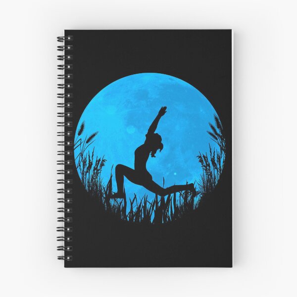 Item preview, Yoga Moon Posture - Blue designed and sold by maryedenoa.
