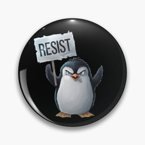 Item preview, Penguins Protest Against Tariffs Funny Penguin Tariff designed and sold by AniArtPL.