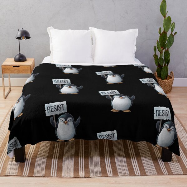 Item preview, Penguins Protest Against Tariffs Funny Penguin Tariff designed and sold by AniArtPL.