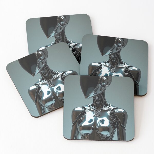 Item preview, Alius - Cyborg - Feminin Erotic Robot - Chrome - Futuristic - 15 designed and sold by SentientGallery.