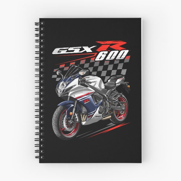 Item preview, Suzuki GSXR 600 2024 (Pearl Brilliant White & Metallic Matte Stellar Blue) for Motorcycle Riders designed and sold by MotoApparelHub.