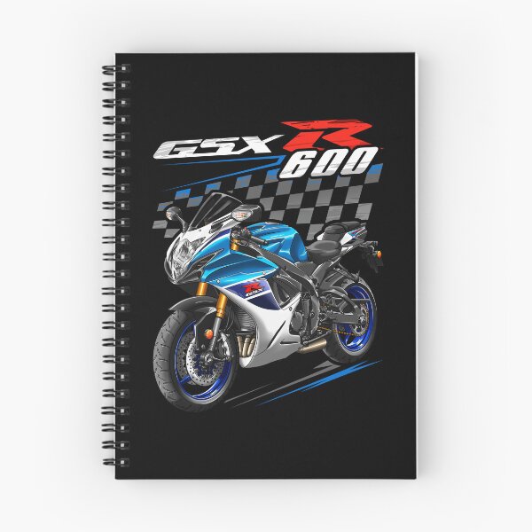 Item preview, Suzuki GSXR 600 2024 (Pearl Brilliant White & Metallic Triton Blue) for Motorcycle Riders designed and sold by MotoApparelHub.