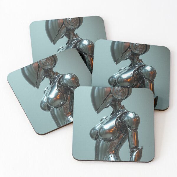 Item preview, Alius - Cyborg - Feminin Erotic Robot - Chrome - Futuristic - 17 designed and sold by SentientGallery.