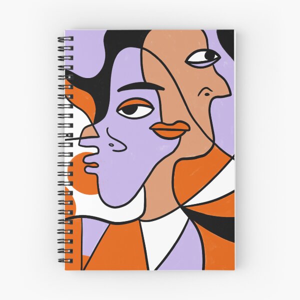 Item preview, “Harmonious Abstract Faces - Cubist Art Print” designed and sold by DigiGoods.