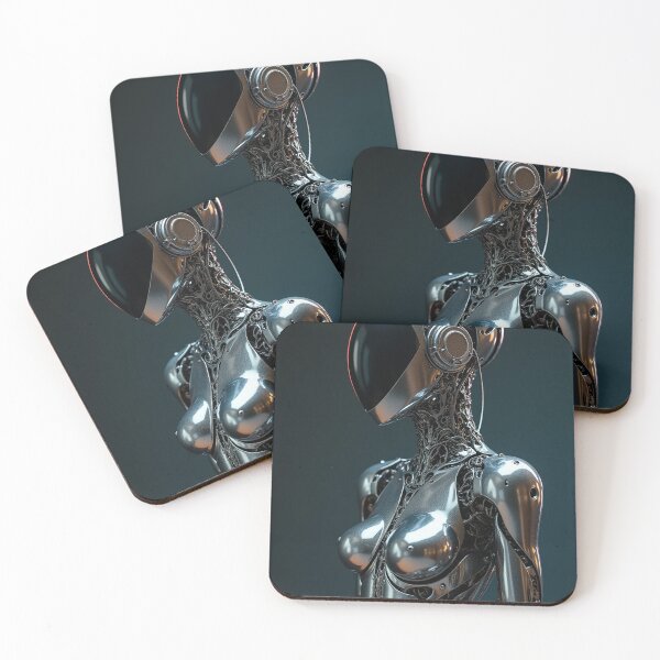 Item preview, Alius - Cyborg - Feminin Erotic Robot - Chrome - Futuristic - 21 designed and sold by SentientGallery.