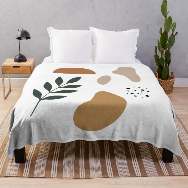 Item preview, Boho Minimal Abstract, Leaf and Organic Shapes Design, Botanical designed and sold by hyticaret.