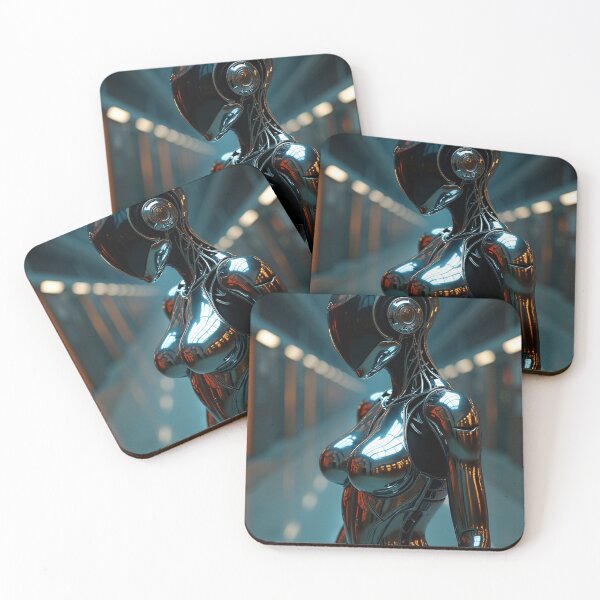 Item preview, Alius - Cyborg - Feminin Erotic Robot - Chrome - Futuristic - 23 designed and sold by SentientGallery.