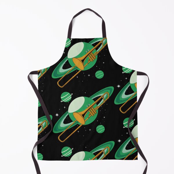 Item preview, Celestial Echoes Where Trombone Meets Green Planets designed and sold by SplashTastic.
