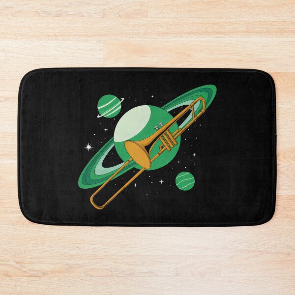 Item preview, Celestial Echoes Where Trombone Meets Green Planets designed and sold by SplashTastic.