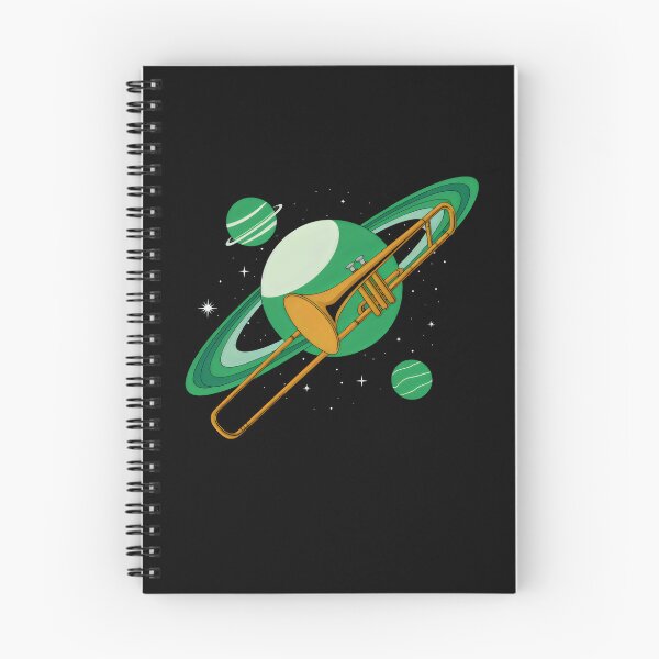 Item preview, Celestial Echoes Where Trombone Meets Green Planets designed and sold by SplashTastic.