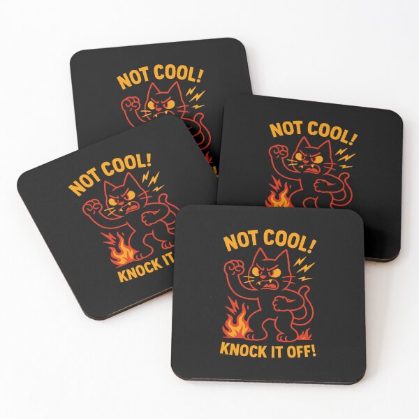Item preview, Not Cool! Angry Protest Cat designed and sold by zzz888.