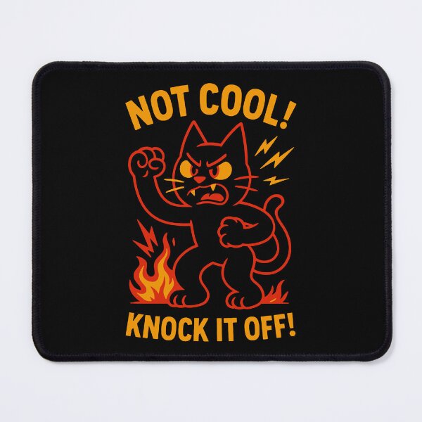 Item preview, Not Cool! Angry Protest Cat designed and sold by zzz888.