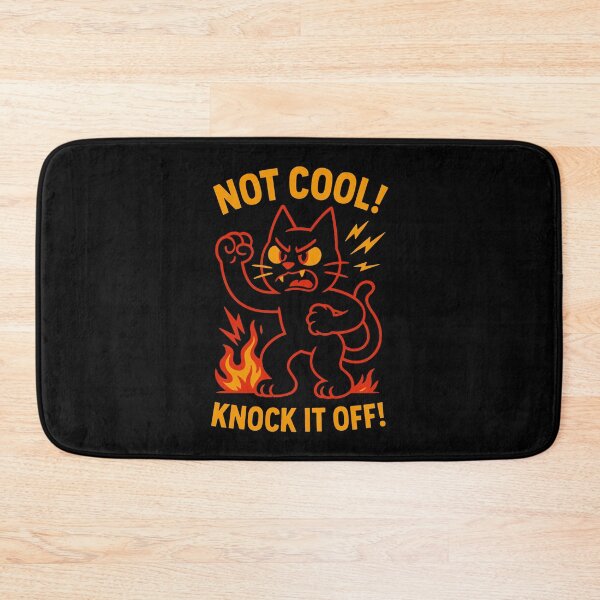 Item preview, Not Cool! Angry Protest Cat designed and sold by zzz888.