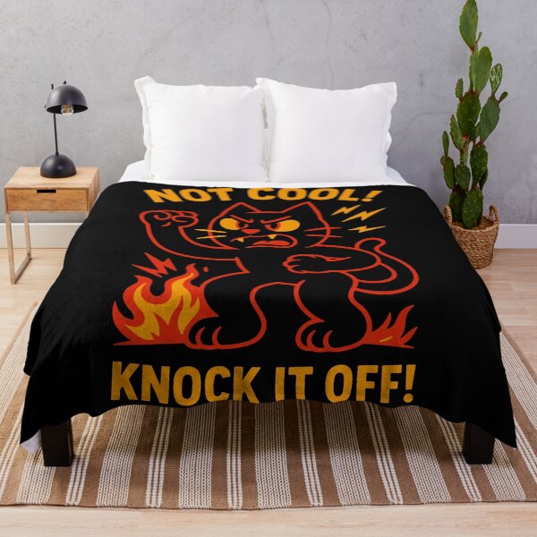 Item preview, Not Cool! Angry Protest Cat designed and sold by zzz888.
