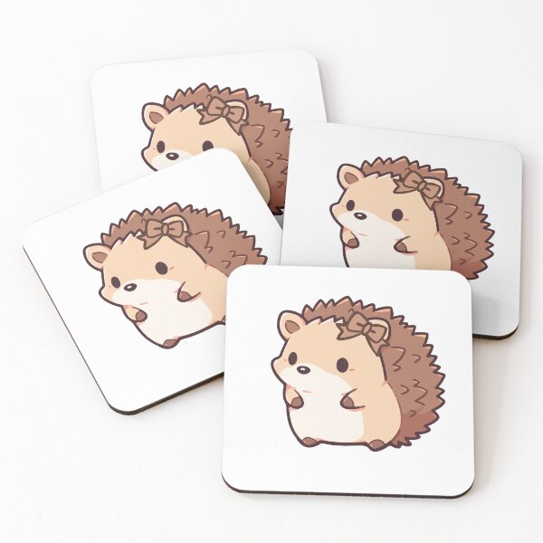 Artikelvorschau, Süßer Kawaii Igel mit Schleife – Entzückende Tier-Cartoon-Illustration entworfen und verkauft von Printdesigns1.
