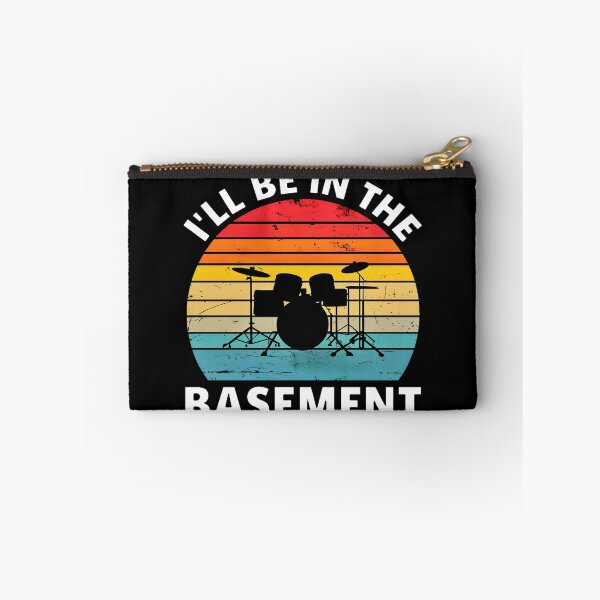 Item preview, I'll Be In The Basement Retro Drum Set designed and sold by AlphaTeez.