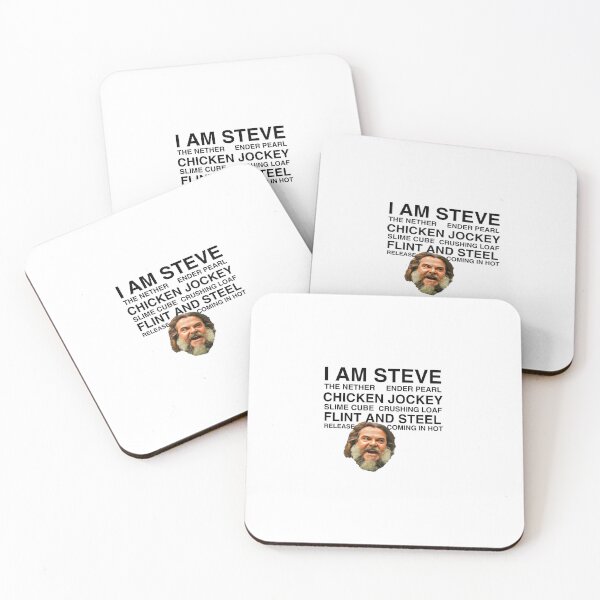 Item preview, STEVE FAMOUS QUOTES DESIGN MINECRAFT MOVIE designed and sold by Barrie’s Designs .