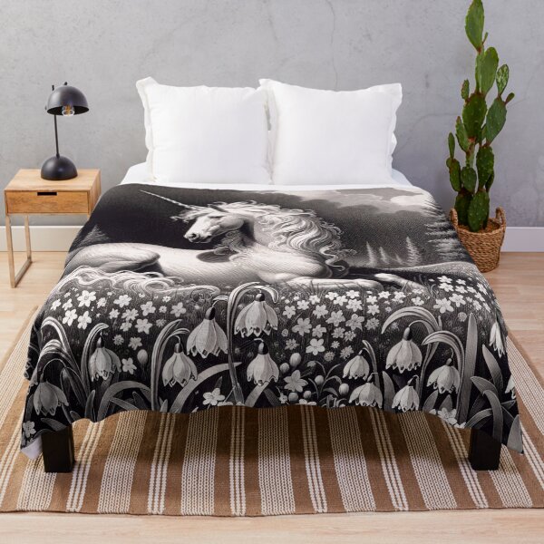 Item preview, Unicorn Lying in the Meadow designed and sold by M-Y-A-R-T-.