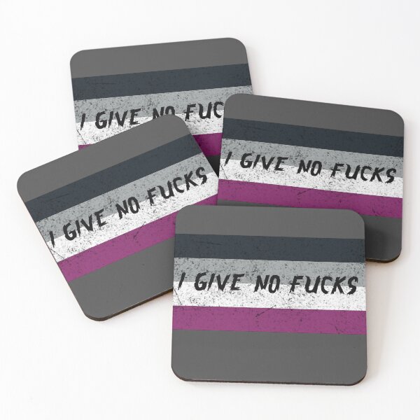 Item preview, I Give No Fucks, Asexual Prid Flag Asexuality designed and sold by Truck Stop One.