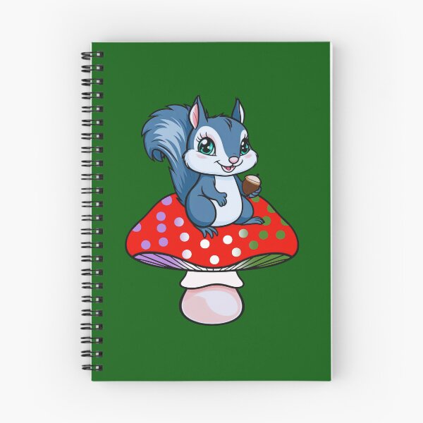 Item preview, Cute Squirrel on Genderqueer Mushroom – Genderfqueer Pride Whimsical Art designed and sold by Travelslightly.