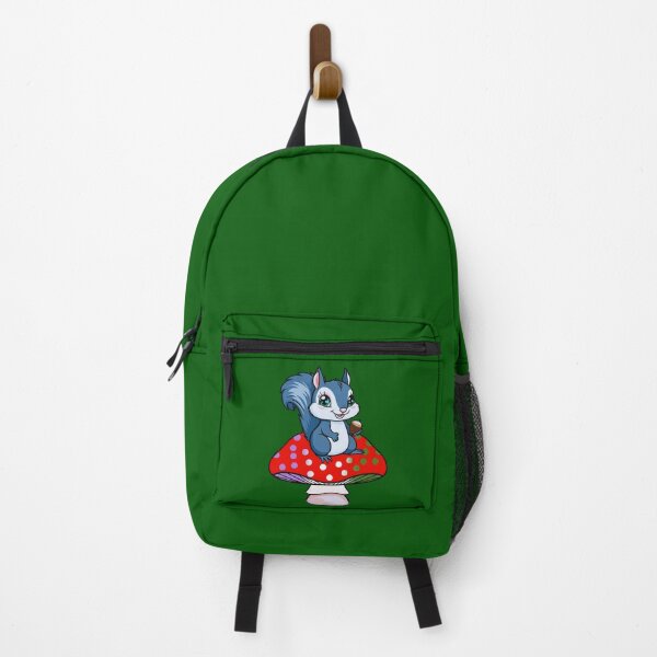 Item preview, Cute Squirrel on Genderqueer Mushroom – Genderfqueer Pride Whimsical Art designed and sold by Travelslightly.