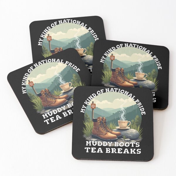 Item preview, Muddy Boots and Tea Breaks UK Hiking Pride designed and sold by Fragy72.