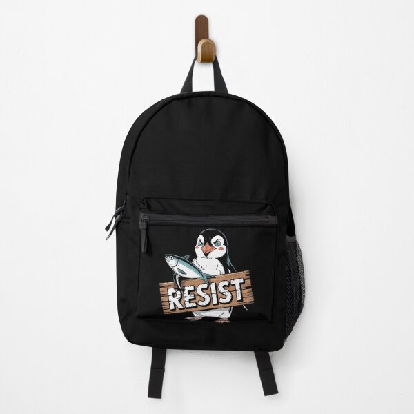 Item preview, Penguins Protest Against Tariffs Funny Penguin Tariff designed and sold by ThePixelAlchemy.