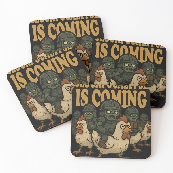 Item preview, Funny Zombie Chicken Army designed and sold by Supri123.