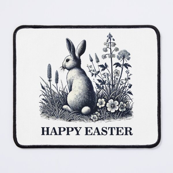 Item preview, Easter Retro Bunny Flowers Vintage Aesthetics designed and sold by LuminOrb.