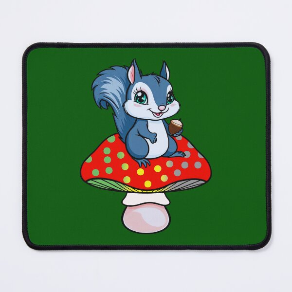 Item preview, Cute Squirrel on Lithromantic Mushroom – Lithromantic Pride Whimsical Art designed and sold by Travelslightly.