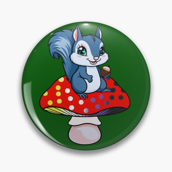 Item preview, Cute Squirrel on Nonbinary Mushroom – Enby Pride Whimsical Art designed and sold by Travelslightly.